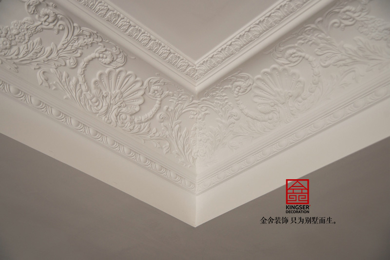 石家莊別墅裝修原河名墅施工現場