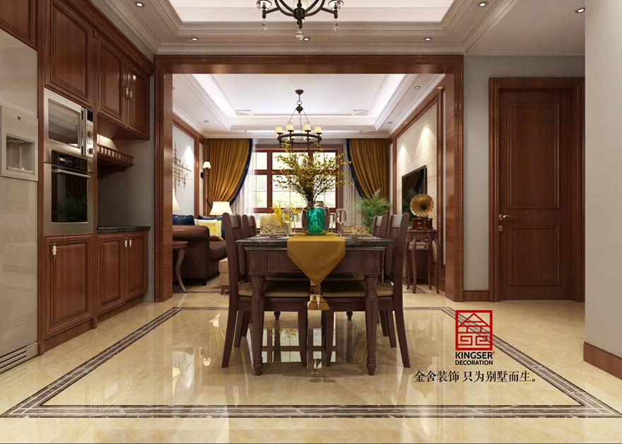 西山林語-美式風格-餐廳