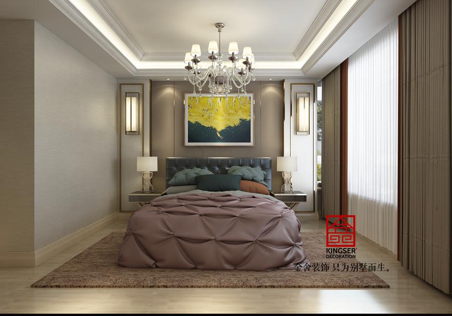 中冶德賢公館裝修-簡歐風格-臥室