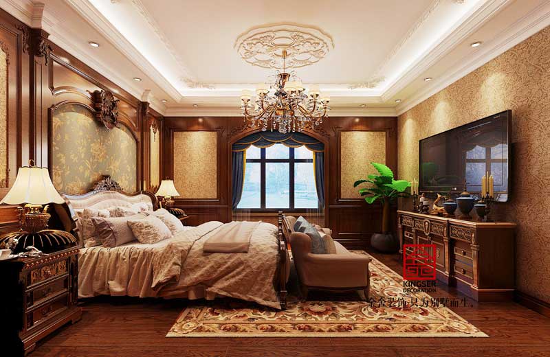 無(wú)極別墅裝修-歐式風(fēng)格-臥室