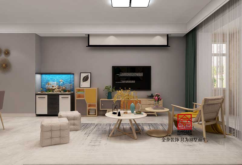 天山國(guó)賓壹號(hào)88平米現(xiàn)代簡(jiǎn)約風(fēng)格裝修效果圖