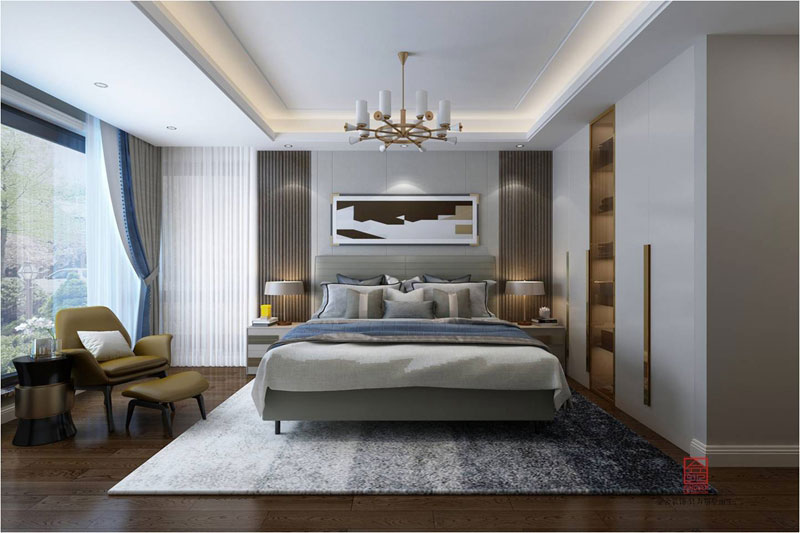融創中心裝修-現代簡約風格-臥室