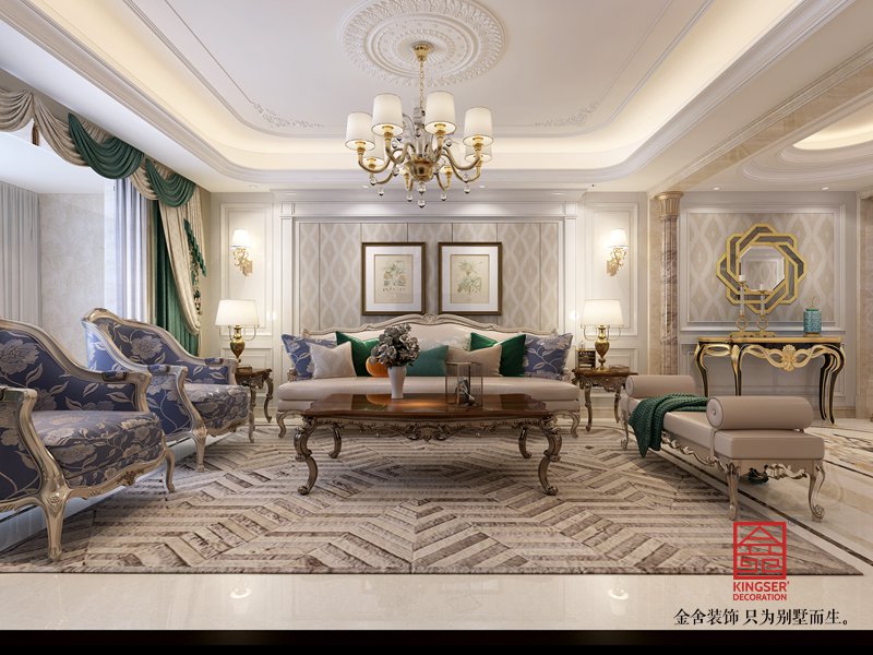 東南智匯城191平米歐式風格裝修效果圖