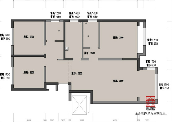榮逸院子119平新古典裝修設(shè)計案例