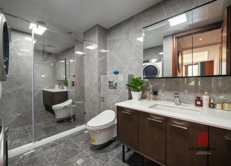 天山國賓壹號188平米裝修-中式風格-衛生間