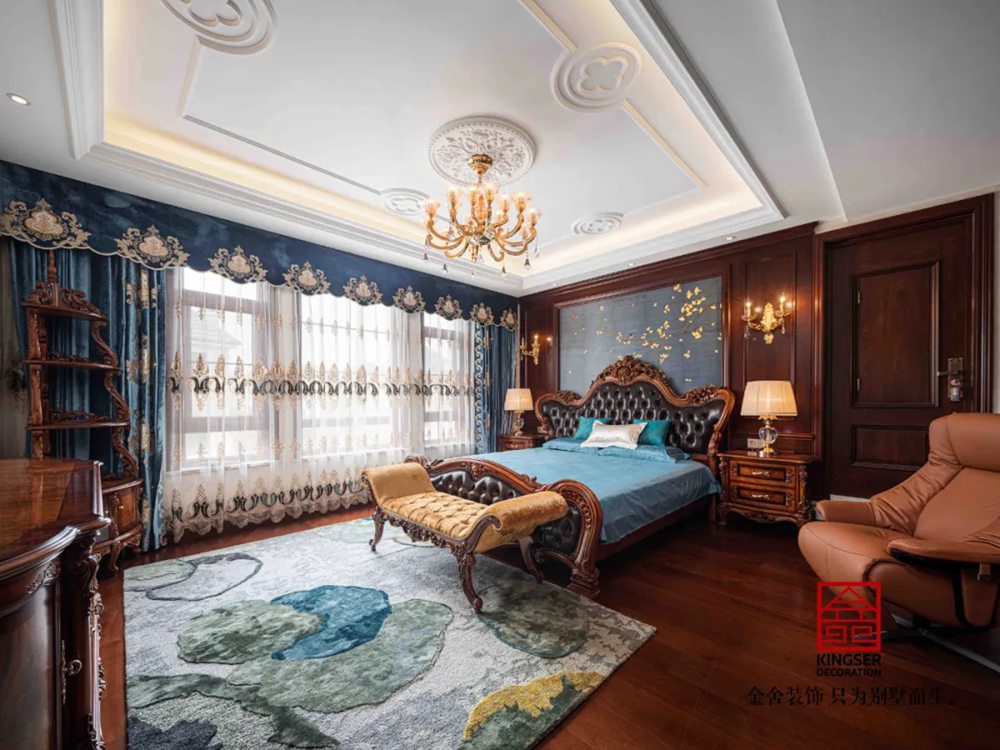 西山林語別墅540平裝修-歐式風格-臥室