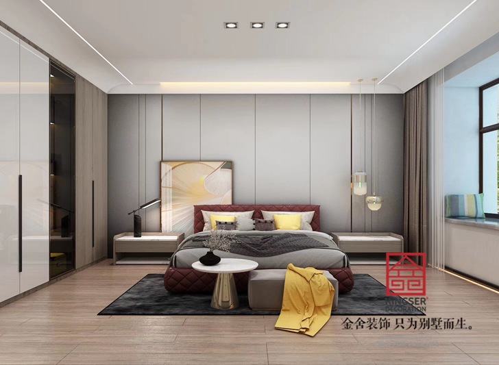 榮盛華府205平米現代簡約裝修-臥室