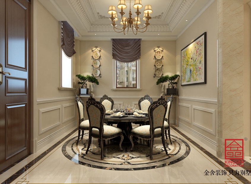 大者別墅500平米歐式風格裝修-餐廳