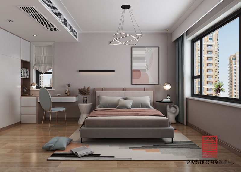 天山國賓壹號116平米北歐風格裝修效果圖