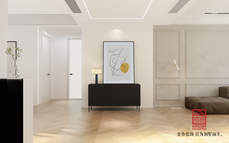 融創中心180平米現代極簡風格裝修效果圖