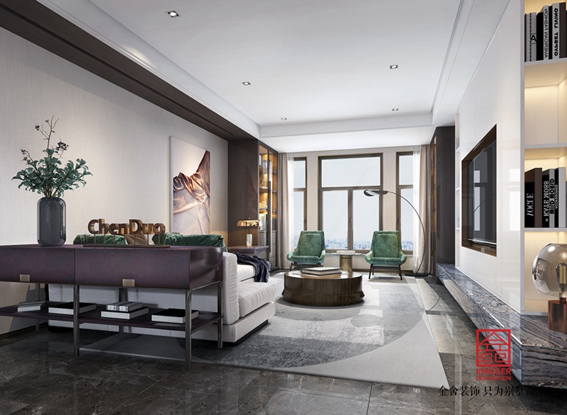 平山自建別墅400平米現代風格裝修效果圖