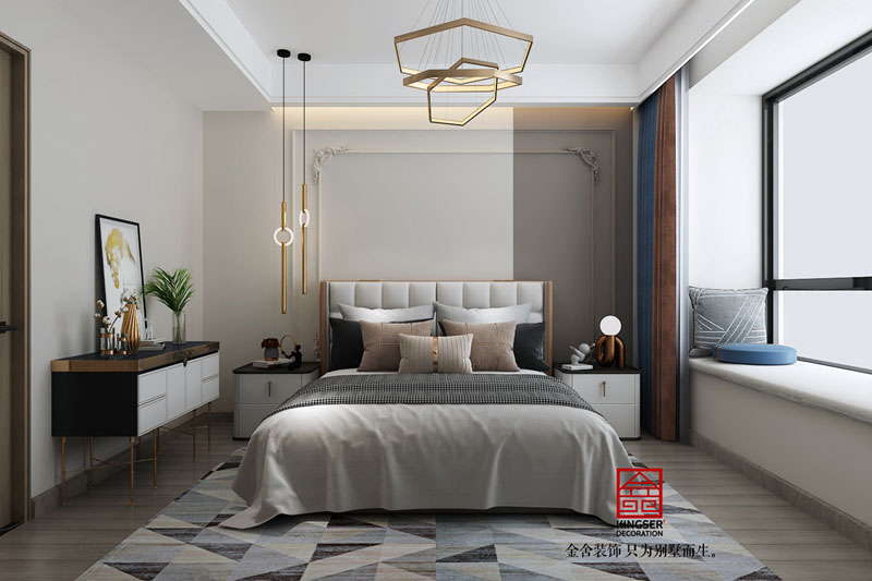 融創中心107平米現代風格裝修效果圖