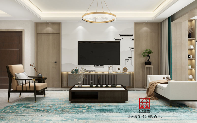 融創中心180平米裝修設計-客廳效果圖