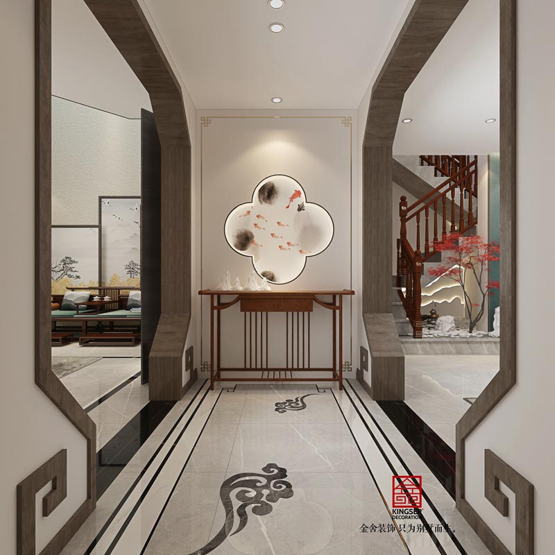 萬合名著躍層裝修-玄關
