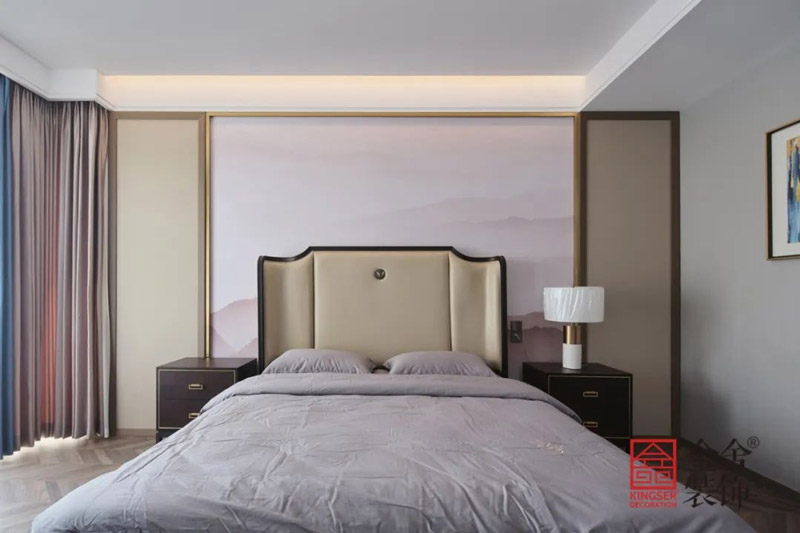 榮盛華府300㎡現代輕奢風格裝修實景圖