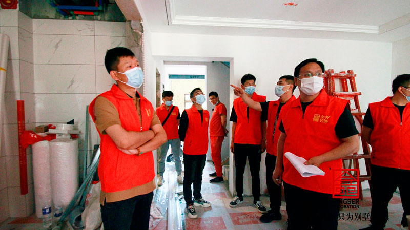 金舍裝飾董事長關注工程監督巡檢月