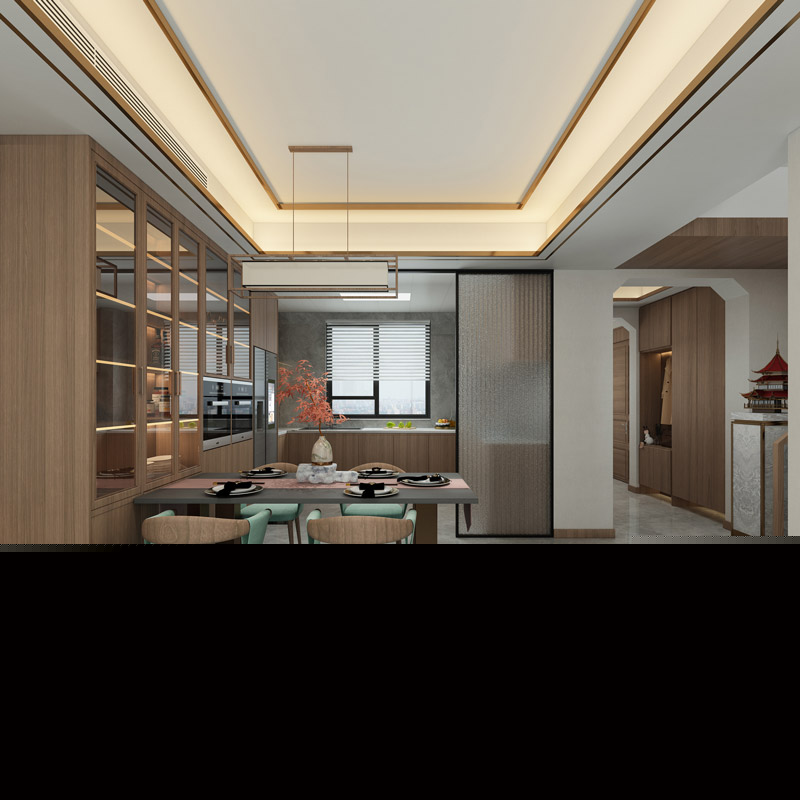 九里晴川上疊裝修設計效果圖