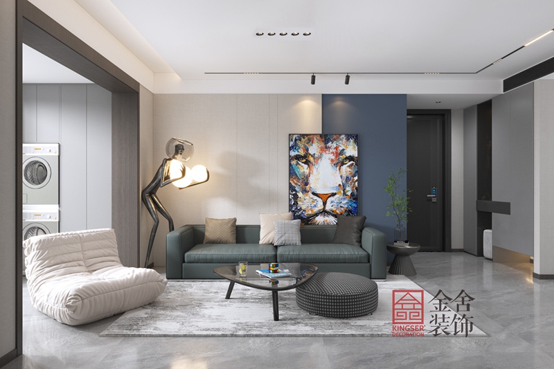 林蔭春天裝修設計客廳效果圖