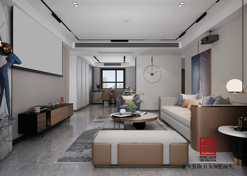 天洲視界城現代簡約裝修效果圖