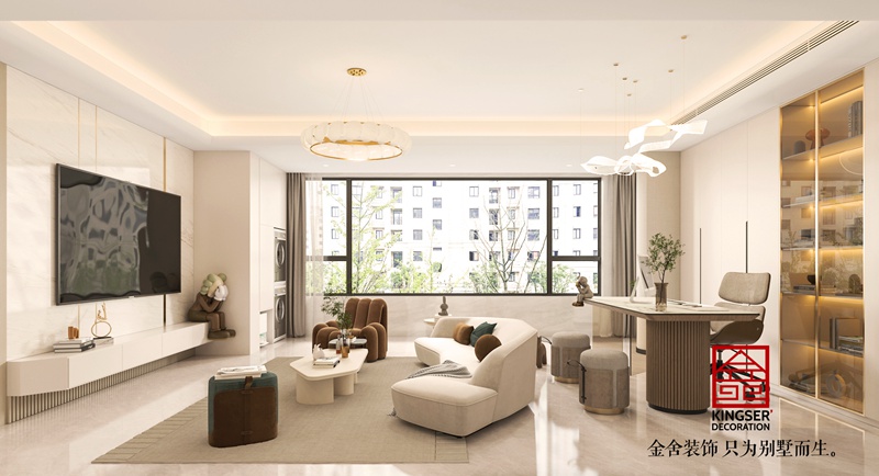 錦江府奶油風裝修效果圖