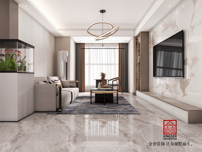 國仕山現代簡約裝修效果圖