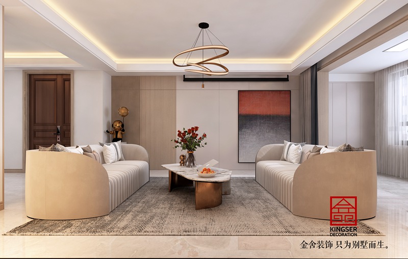 東南智匯城191平輕奢風格裝修效果圖