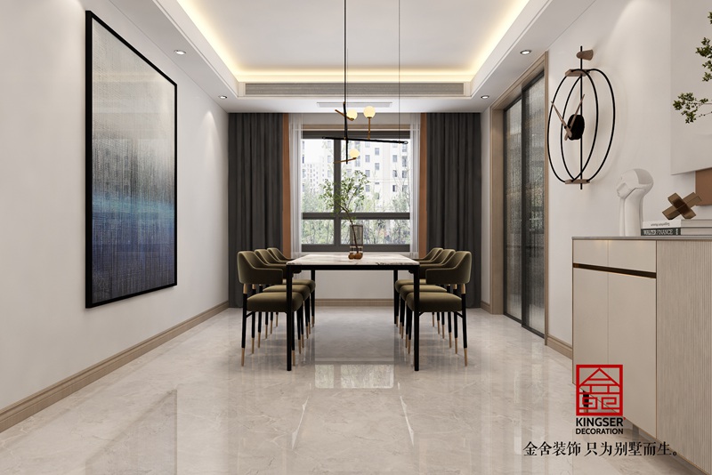 東南智匯城191平輕奢風格裝修效果圖