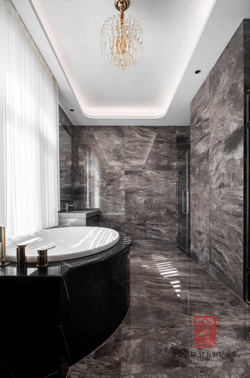 原河名墅新中式別墅裝修實景圖