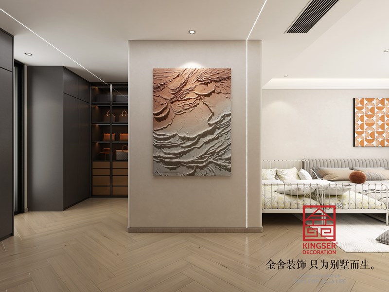 天海譽天下現代詫寂風玄關裝修