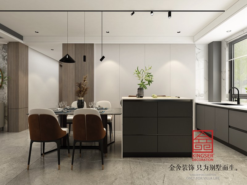 國仕山163㎡現代風格裝修設計