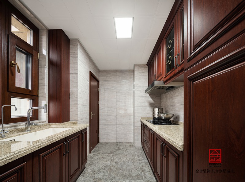 保利拉菲公館中式風(fēng)格裝修實景圖