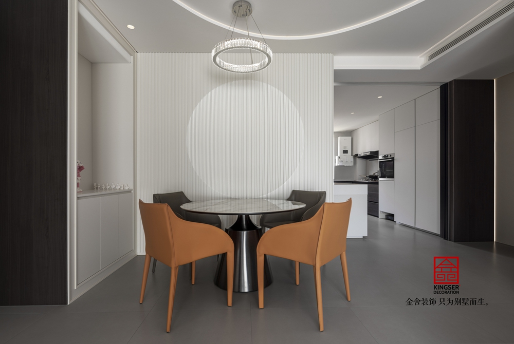 國仕山130平米現代風格裝修-餐廳